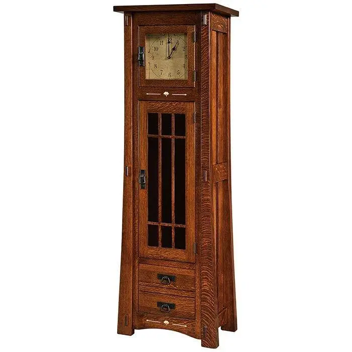 Morgan Amish Floor Clock – Solid Wood Construction 1