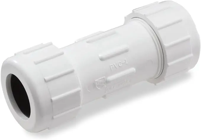 Nds 1-Inch Pvc Compression Coupling For Quick Pipe Fixes (Model Cpc-1000) 1
