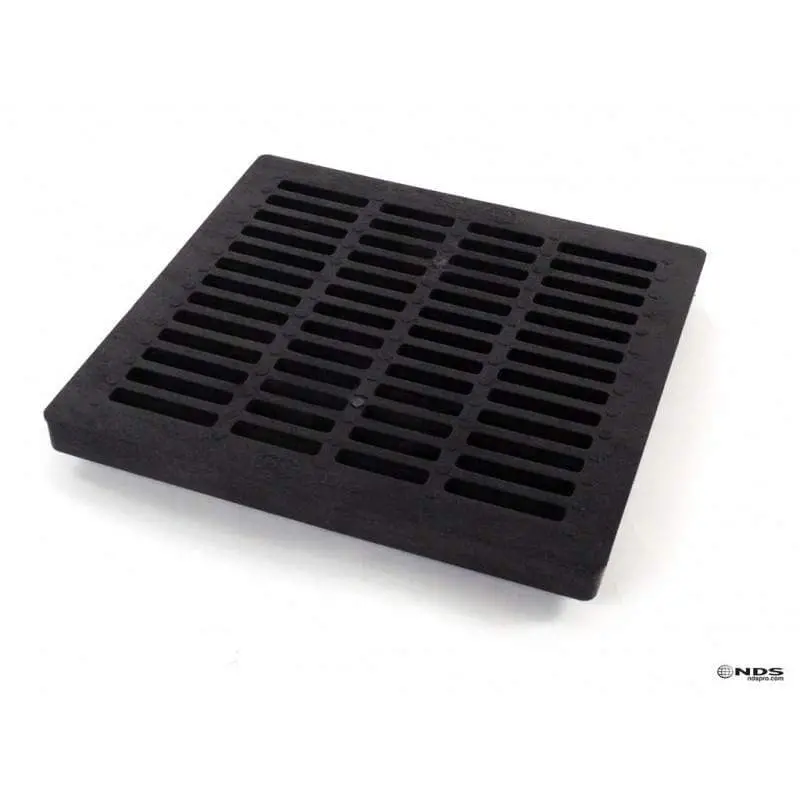 Nds 18-Inch Square Catch Basin Top Grate – Black Finish (Model 1811) 1