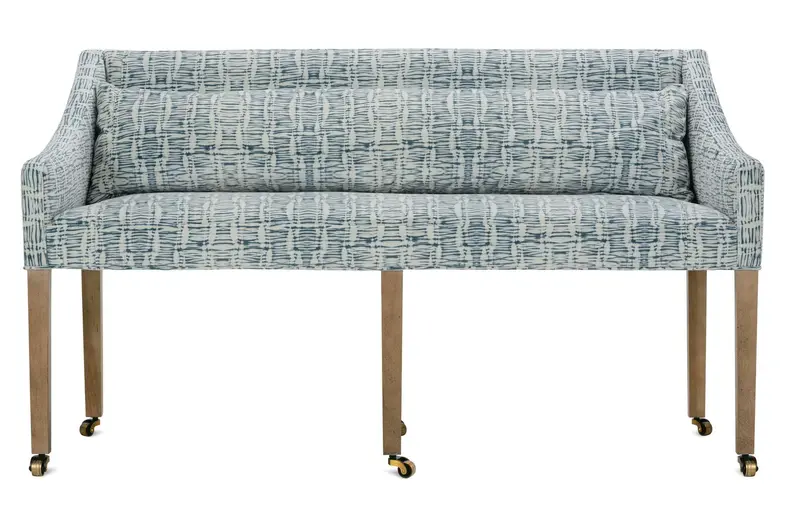 Odessa Banquette Dining Seat With Mobility Casters 1