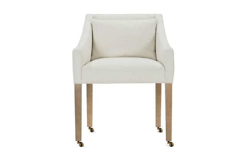 Odessa Castor-Fitted Dining Arm Chair For Easy Mobility 1