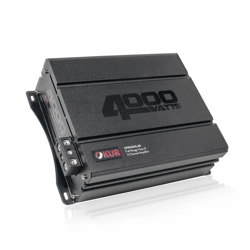 Okur Ofr4000.4D Four-Channel Full-Range Class D Amplifier – 4000W Peak, 1-Ohm Capable 1