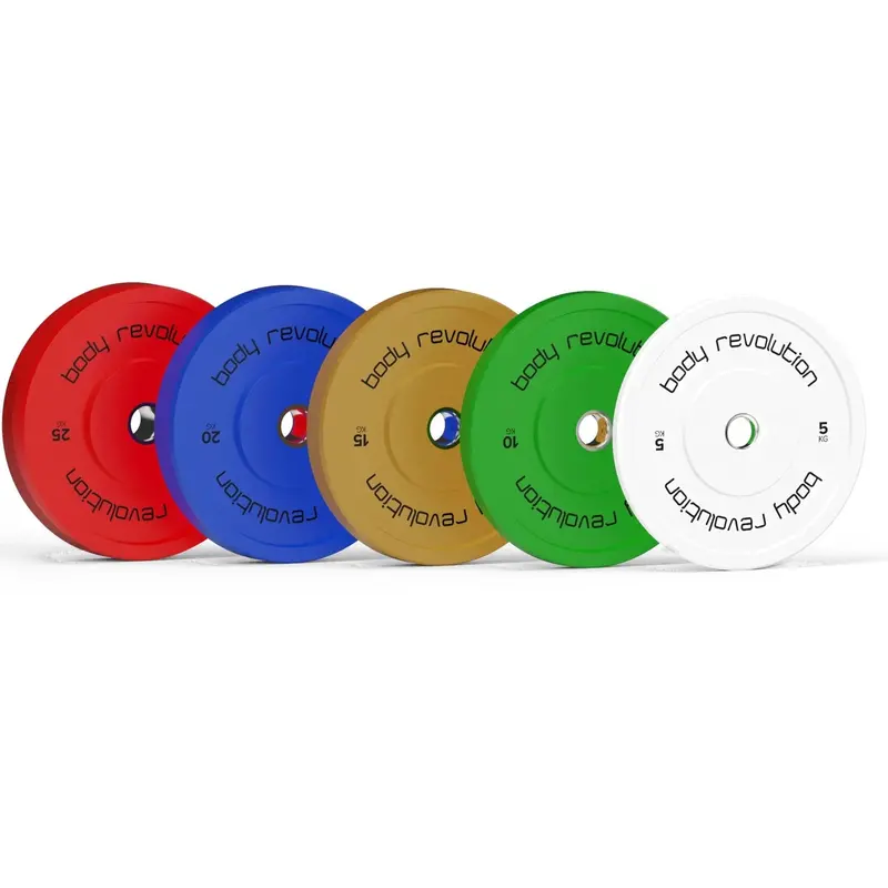Olympic Bumper Plate Bundle – Body Revolution 100 Kg Colored Set 1