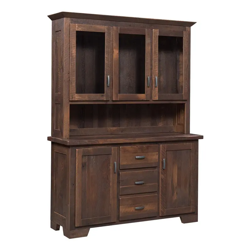 Oxford Amish Reclaimed Barnwood Hutch 1