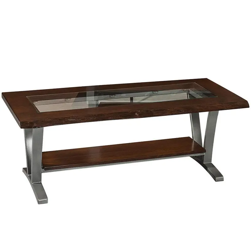 Pagosa Amish Live Edge Coffee Table – Rustic Solid Wood Center Table 1