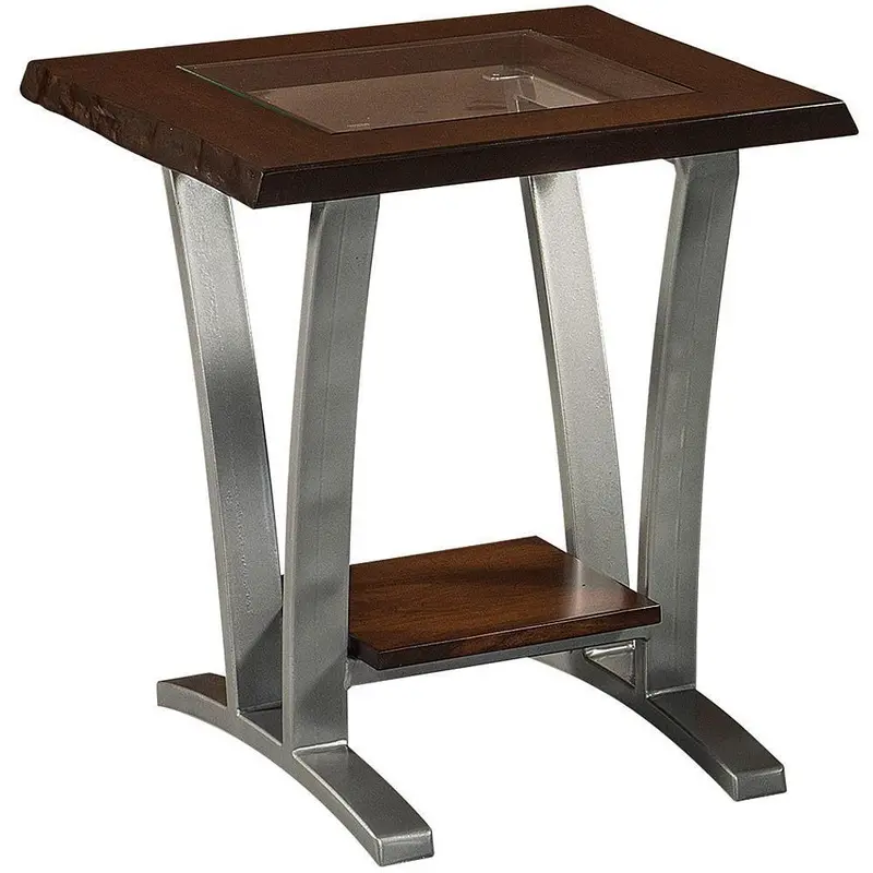 Pagosa Amish Live Edge End Table – Hand-Selected Slab Wood Side Table 1
