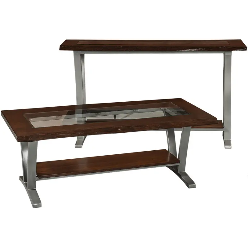 Pagosa Amish Live Edge Sofa Table – Natural Slab Wood Hall Table 1