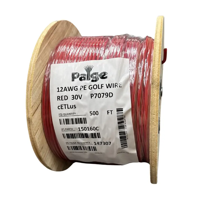 Paige 12/1 Stranded Underground Sprinkler Wire – 500-Foot Spool, 12 Awg Red 1