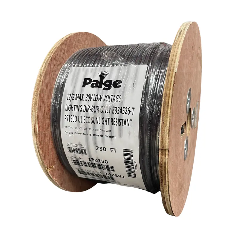 Paige 12 Awg 2-Conductor Low-Voltage Landscape Lighting Cable – 250-Foot Roll 1