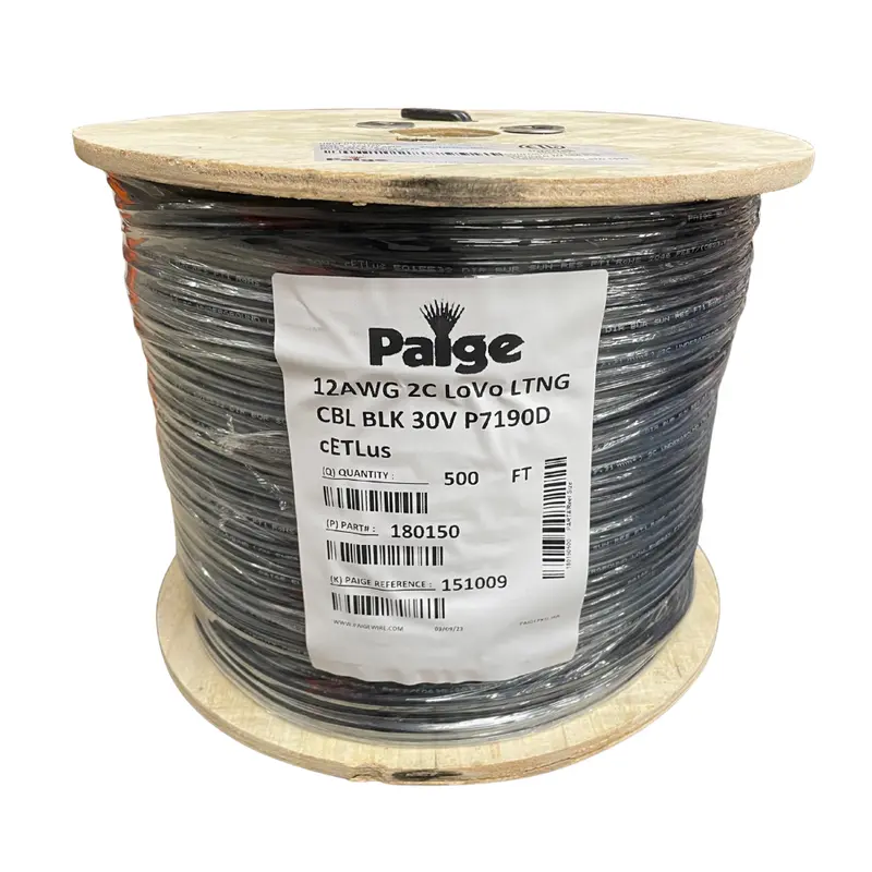 Paige 12 Awg 2-Conductor Low-Voltage Landscape Lighting Wire – 500-Foot Spool 1