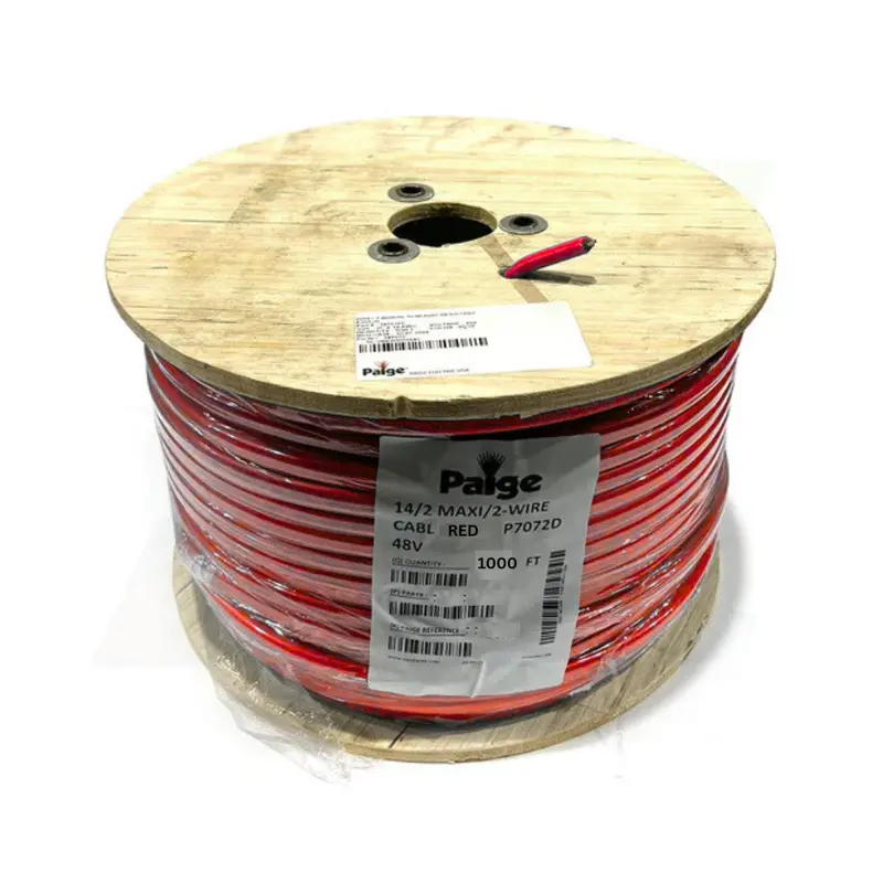 Paige 14/2 Maxi Wire – 14 Awg Two-Conductor Decoder Cable (Red), 1000-Foot Spool 1
