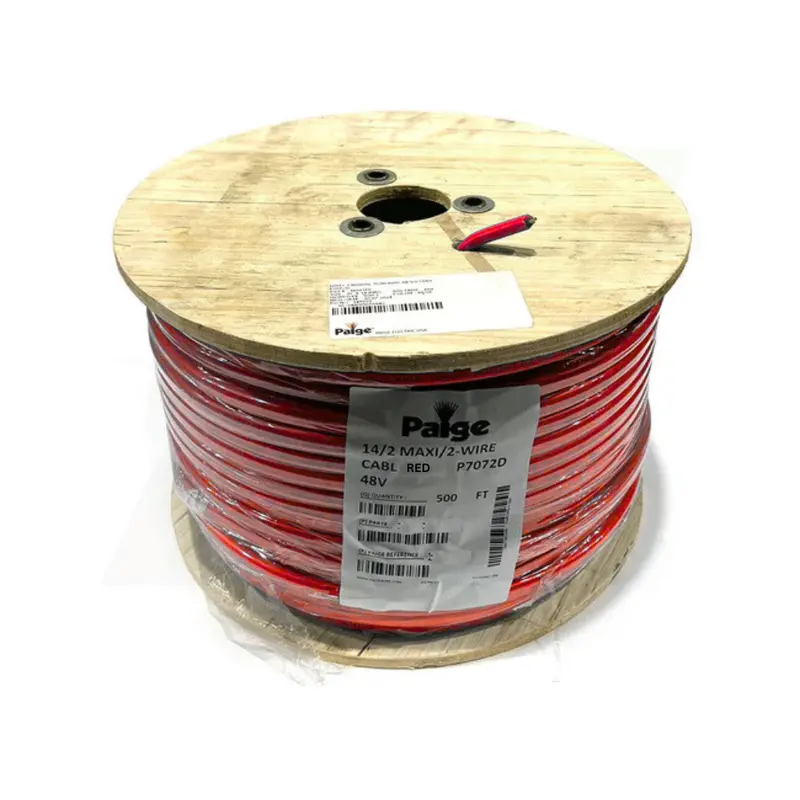 Paige 14/2 Red Maxi Wire – 500′ Roll, 14 Awg 2-Conductor Decoder Cable 1