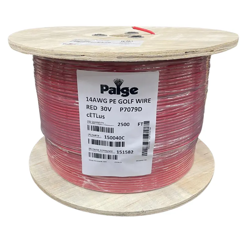 Paige 14 Awg Single-Conductor Underground Sprinkler Wire – Red, 2500-Foot Reel 1