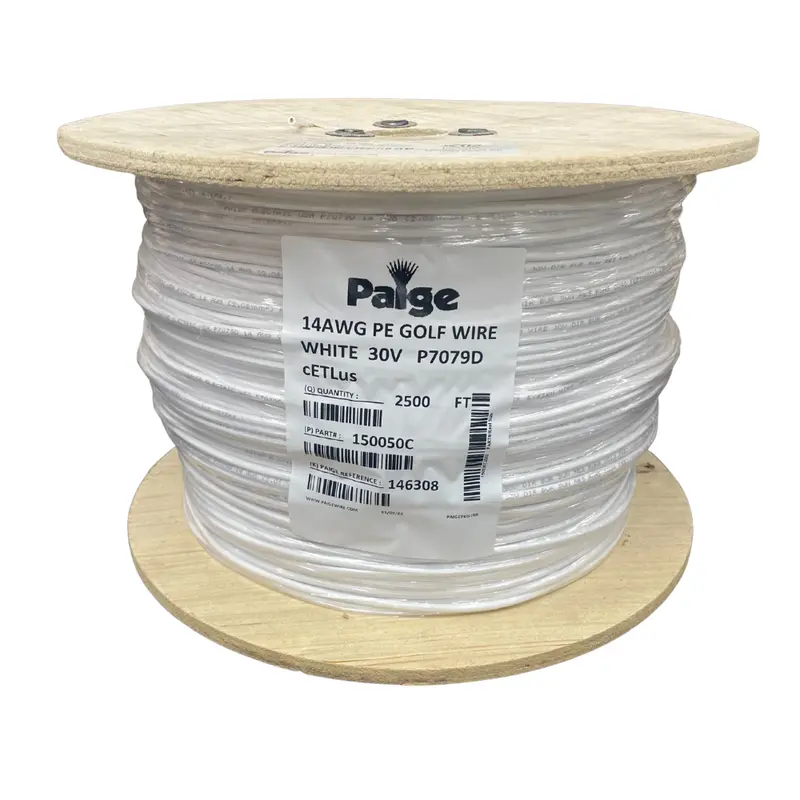 Paige 14 Awg Single-Conductor Underground Sprinkler Wire – White, 2500-Foot Reel 1