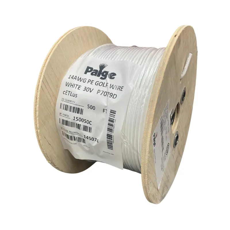 Paige 14 Awg Single-Conductor Underground Sprinkler Wire – White, 500-Foot Spool 1