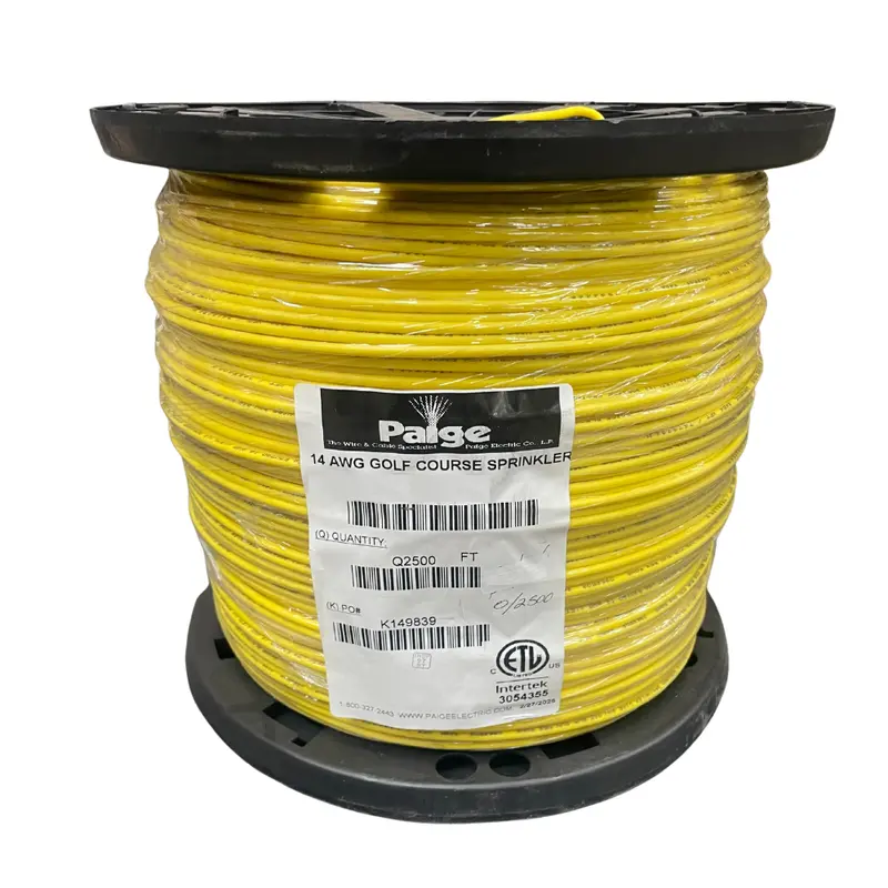 Paige 14 Awg Single-Conductor Underground Sprinkler Wire – Yellow, 2500-Foot Reel 1