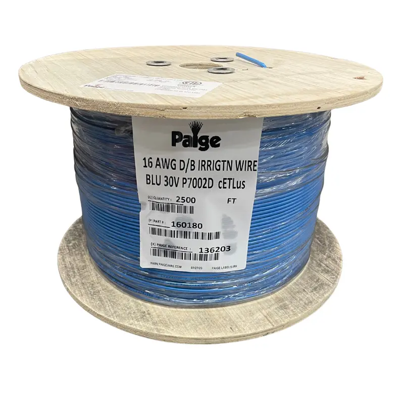 Paige 16/1 Awg Blue Underground Sprinkler Control Wire – 2500-Foot Spool 1