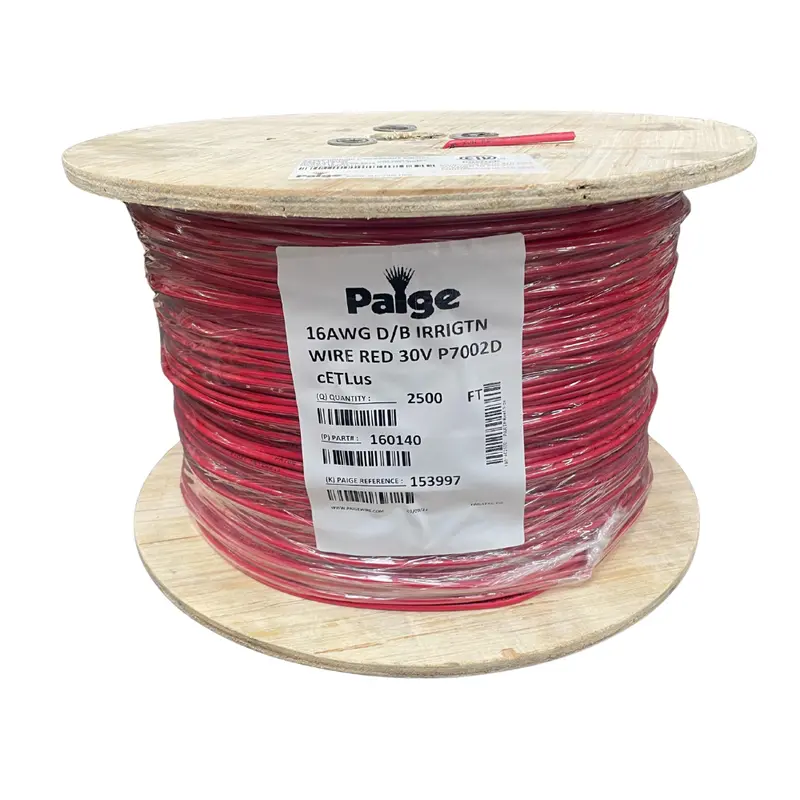 Paige 16 Awg Single-Conductor Underground Sprinkler Wire – Red, 2500-Foot Reel 1