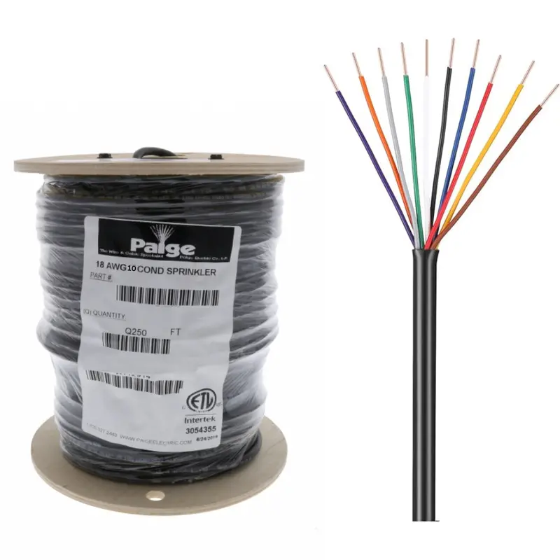 Paige 18 Awg 10-Conductor Underground Sprinkler Wire – 250-Foot Spool 1