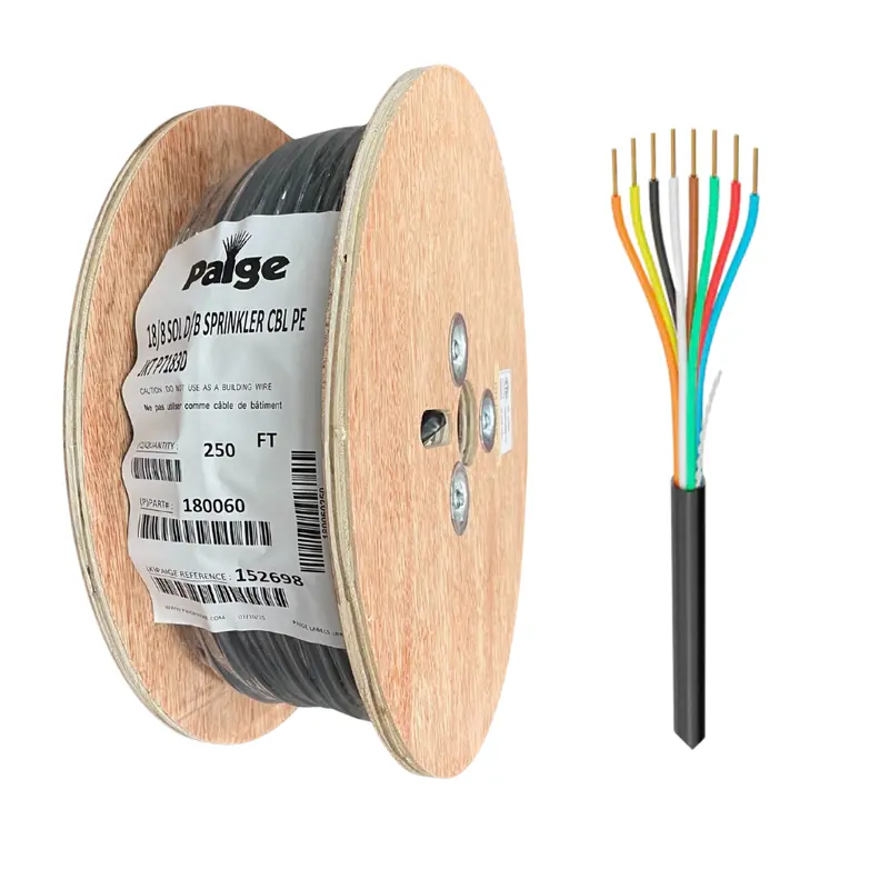 Paige 18 Awg 8-Conductor Underground Sprinkler Wire – 250-Foot Spool 1