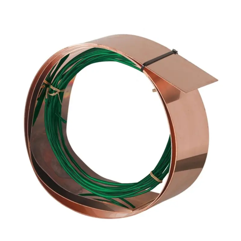 Paige Copper Grounding Plate – 4 In × 96 In With Insulated Conductor 1