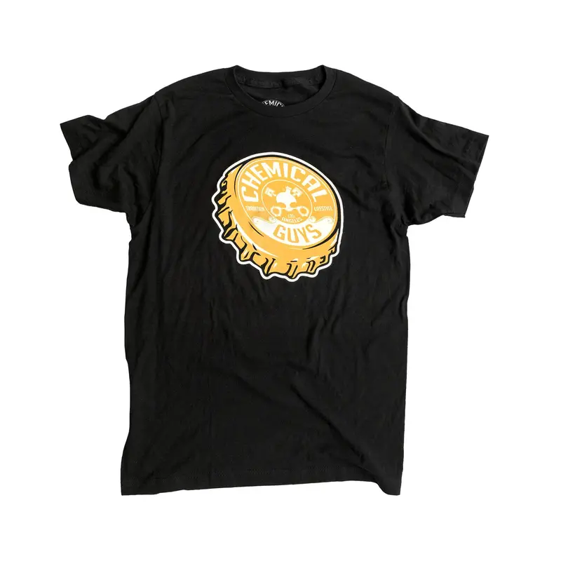 Pop The Top Bottle Cap T-Shirt – Fun Beverage-Themed Apparel 1