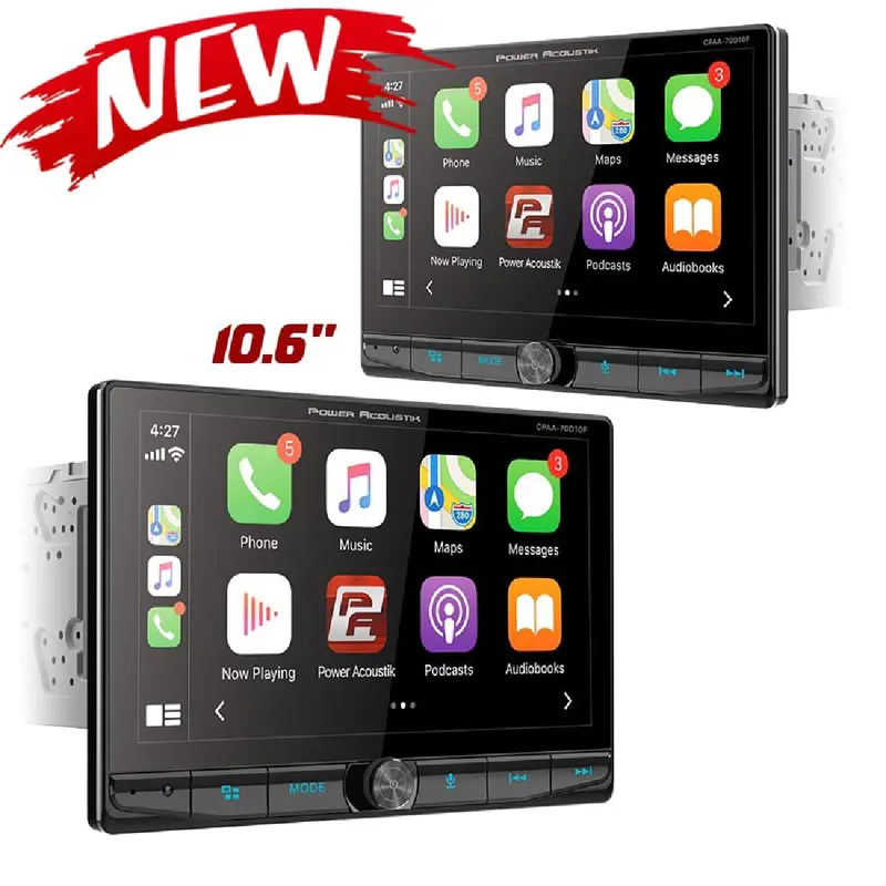 Power Acoustik Cpaa-70D10F 10.6-Inch Double Din Dvd Receiver With Apple Carplay And Android Auto 1