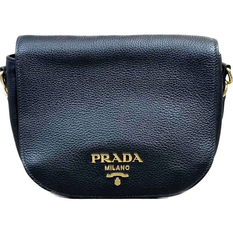 Prada Daino Leather Crossbody Flap Bag 1