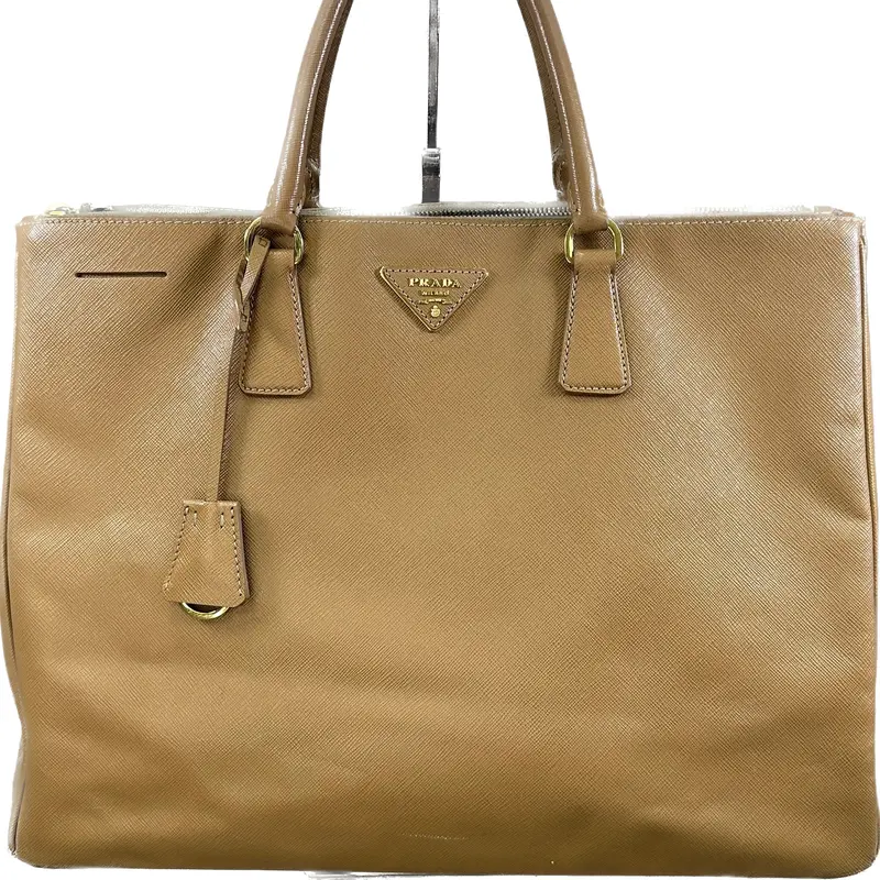 Prada Large Galleria Saffiano Leather Tote – Caramel 1