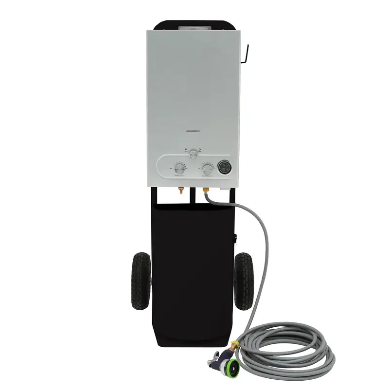 Premium Portable Horse Shower Unit – Matte Black Finish 1