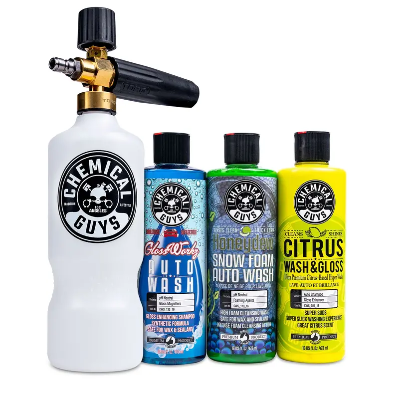 Pro Power Snow Foam Cannon With Complete Car Wash Kit 1