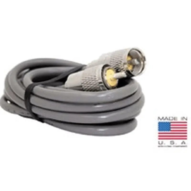 Procomm Pre-Assembled Rg8X Coaxial Cable – 18 Feet Grey (Pr18-8X) 1