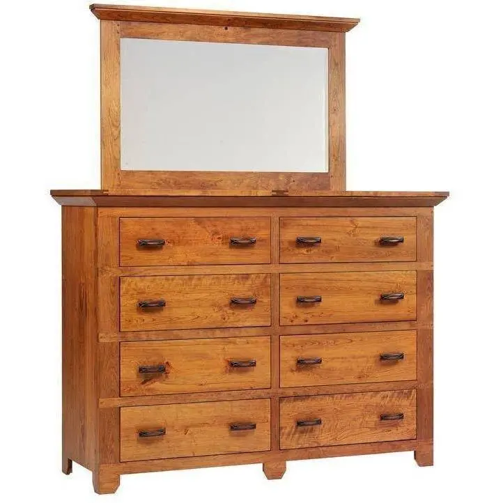 Redmond Wellington High Dresser With Integrated Mirror – Elegant Bedroom Furniture 1