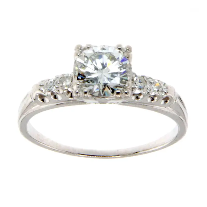 Retro 1950S Diamond Engagement Ring – 1.00 Carat Solitaire Setting 1