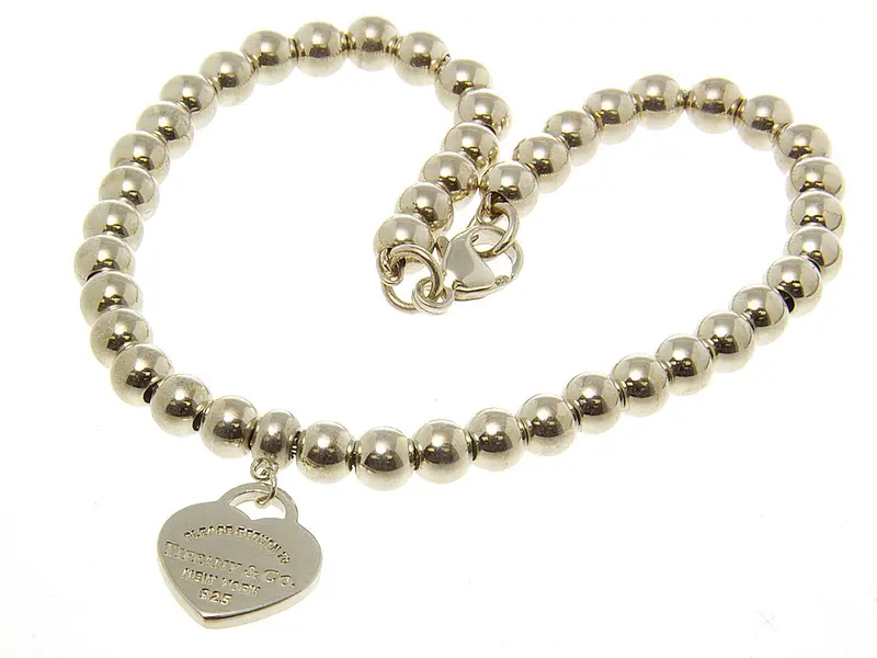 Return To Tiffany Mini Heart Tag Bead Bracelet – Dainty Layering Piece 1