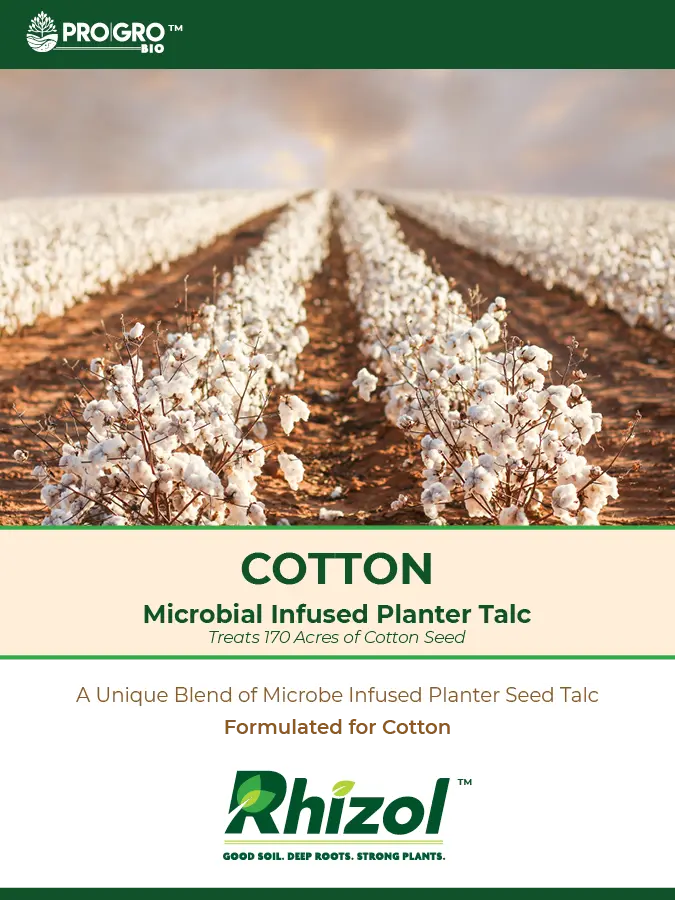 Rhizol Cotton Planter Talc – Microbial-Enhanced, 170-Acre Coverage 1