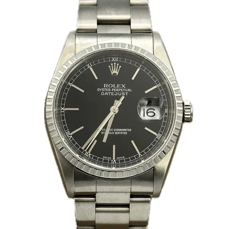 Rolex Datejust 36Mm Stainless Steel Black Dial Watch 1