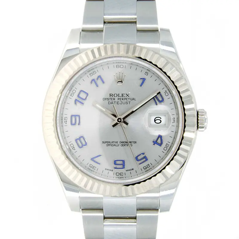 Rolex Datejust 41Mm Rhodium Dial With Arabic Hour Markers 1