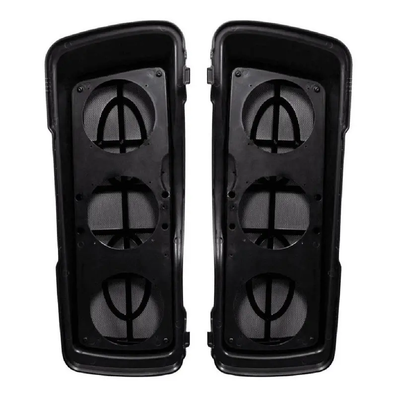 Saddle Tramp Triple 5.25" Saddlebag Lid Replacement Set For Harley-Davidson 1