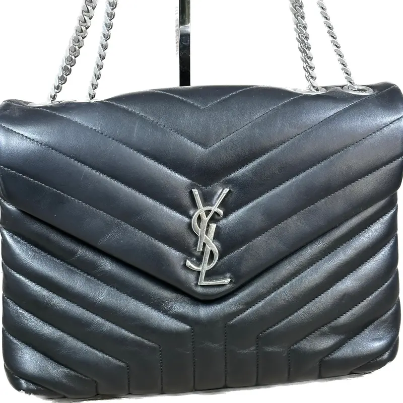 Saint Laurent Loulou Medium Matelassé Calfskin Flap Shoulder Bag 1