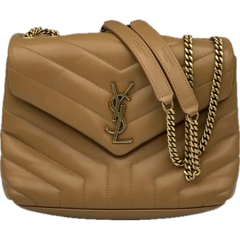Saint Laurent Matelassé Chevron Camera Bag In White Vinyl-Coated Calfskin 1