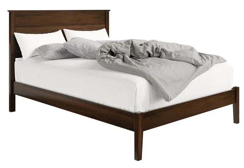 Saratoga Amish Platform Bed – Minimalist Solid Wood Design 1