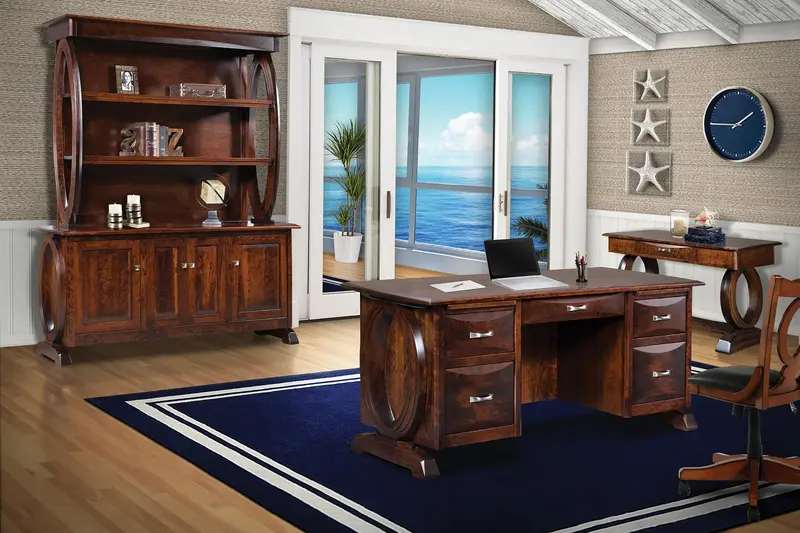 Saratoga Amish Solid Wood Office Furniture Collection 1