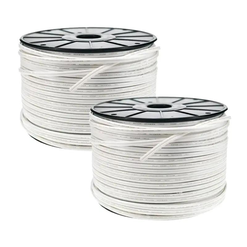 Seasonal Source 500-Foot White Spt-1 Lamp Wire – Two 250-Foot Rolls, Socket-Free 1