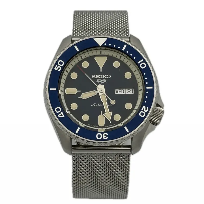 Seiko 5 Sports Srpd Series – Blue Dial, Stainless Steel Case & Bracelet 1
