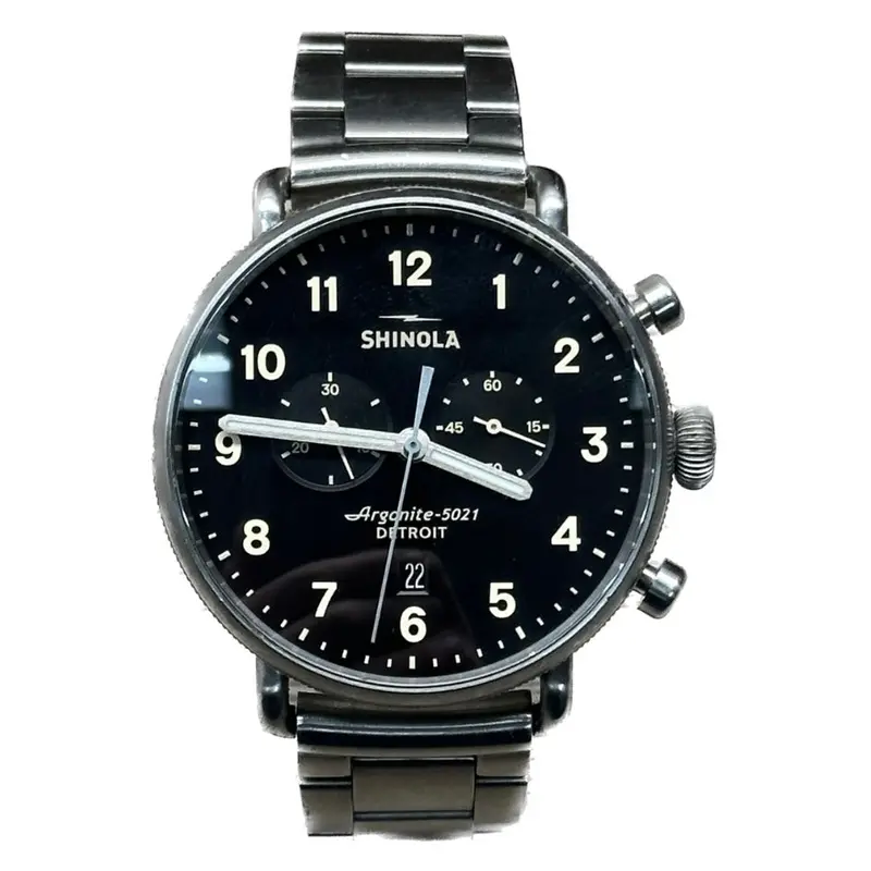 Shinola Canfield Chronograph – 43Mm Stainless Steel Case 1