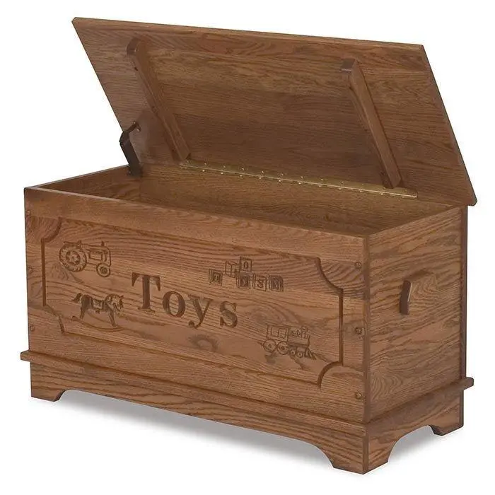 Solid Wood Amish Toy Storage Box 1