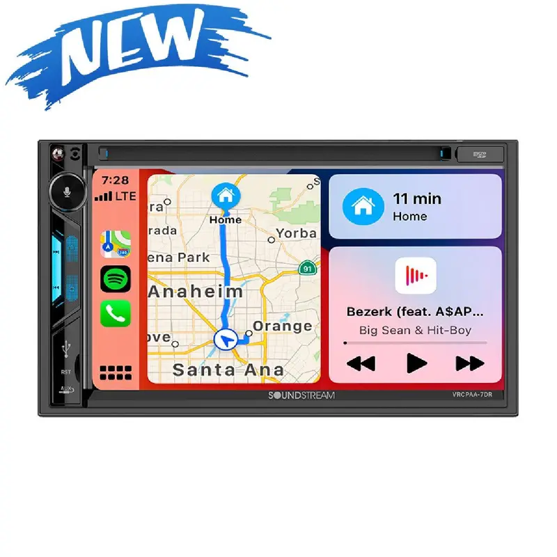 Soundstream Vrcpaa-7Dr 7-Inch Dvd Receiver With Apple Carplay And Android Auto 1