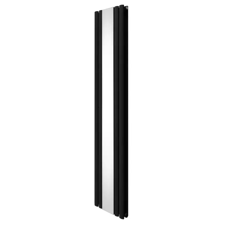 Standalone Oval Mirror-Effect Radiator – 1800Mm X 380Mm (Matte Black) 1