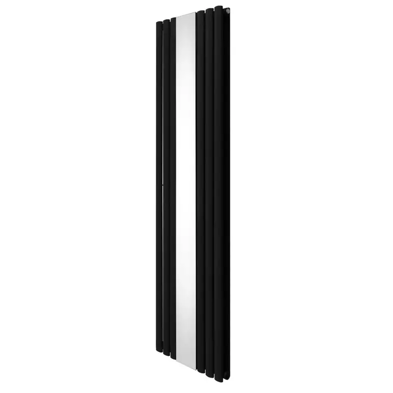 Standalone Oval Mirror-Effect Radiator – 1800Mm X 500Mm (Matte Black) 1